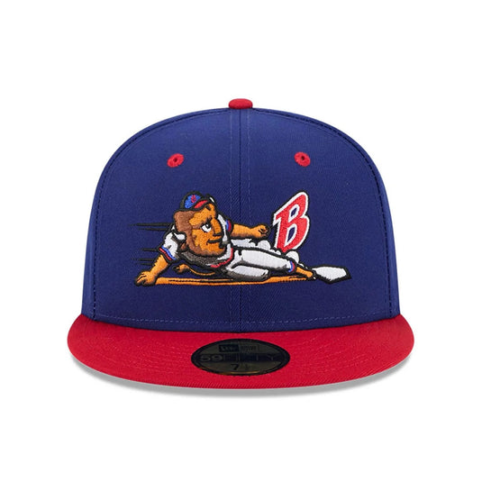 Gorra New Era Buffalo Bisons MiLB Theme Nights 59FIFTY Fitted Azul Oscuro