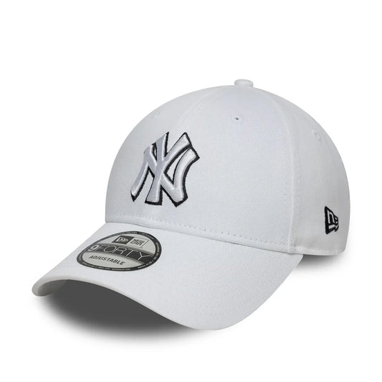 Gorra New Era New York Yankees MLB Outline 9FORTY, Blanco
