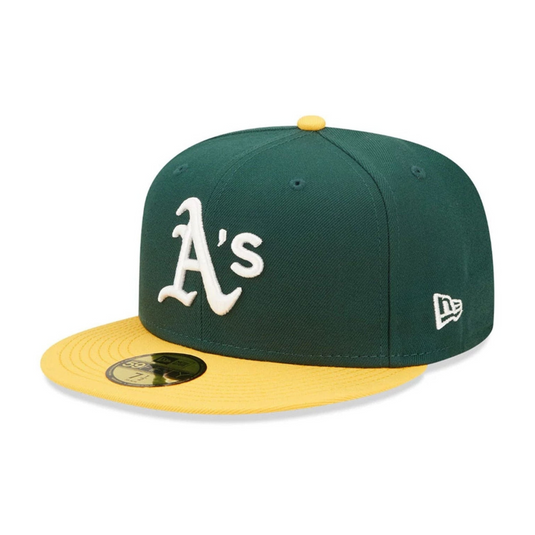 Gorra New Era Oakland Athletics MLB 59FIFTY Fitted Verde Oscuro