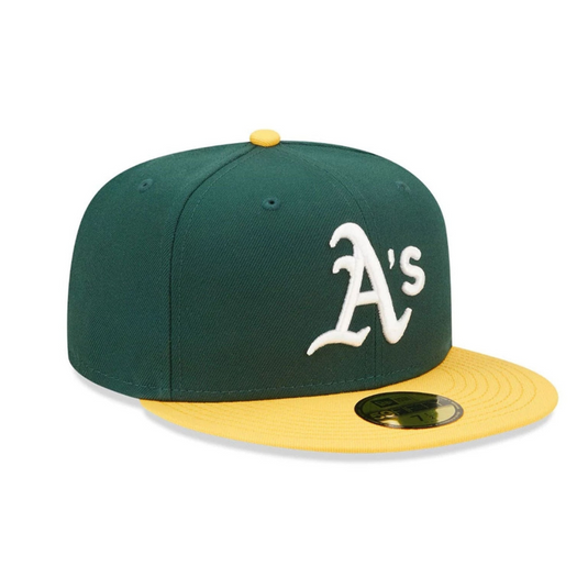 Gorra New Era Oakland Athletics MLB 59FIFTY Fitted Verde Oscuro