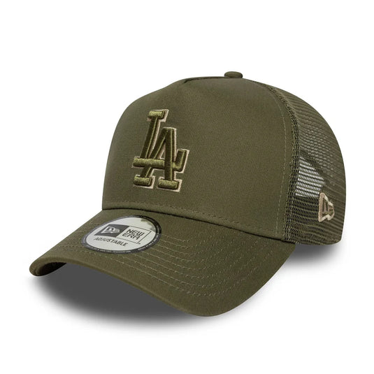 Gorra New Era LA Dodgers MLB Outline 9FORTY E-Frame Trucker Verde