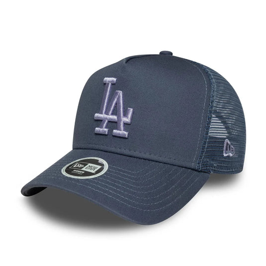 Gorra New Era LA Dodgers MLB League Essential 9FORTY A-Frame Trucker Mujer Azul Oscuro
