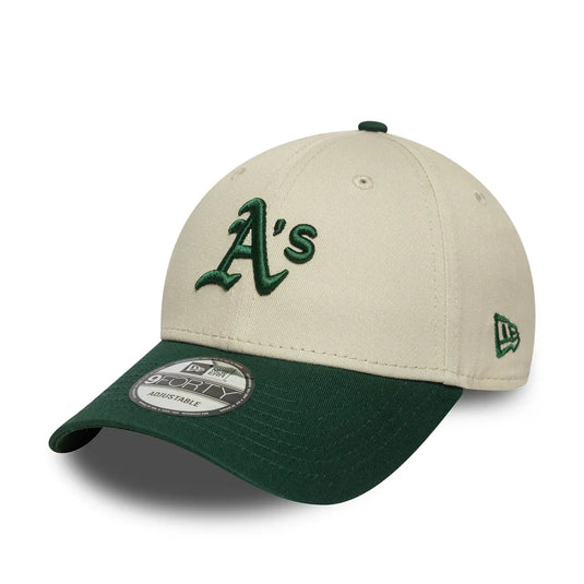 Gorra New Era Oakland Athletics MLB Colour Block 9FORTY Crema