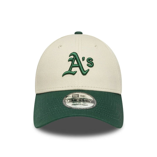 Gorra New Era Oakland Athletics MLB Colour Block 9FORTY Crema