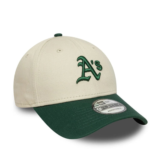 Gorra New Era Oakland Athletics MLB Colour Block 9FORTY Crema