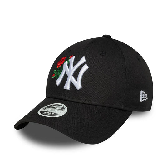 Gorra New York Yankees MLB Rose 9FORTY Mujer Negra