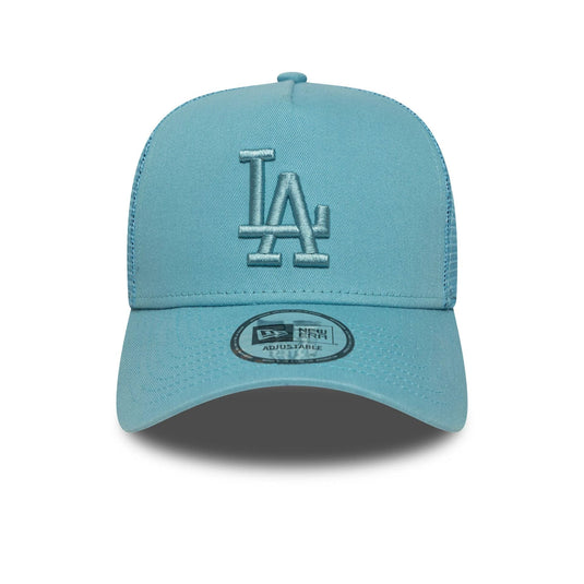 Gorra New Era LA Dodgers MLB League Essential 9FORTY A-Frame Trucker Azul Pastel