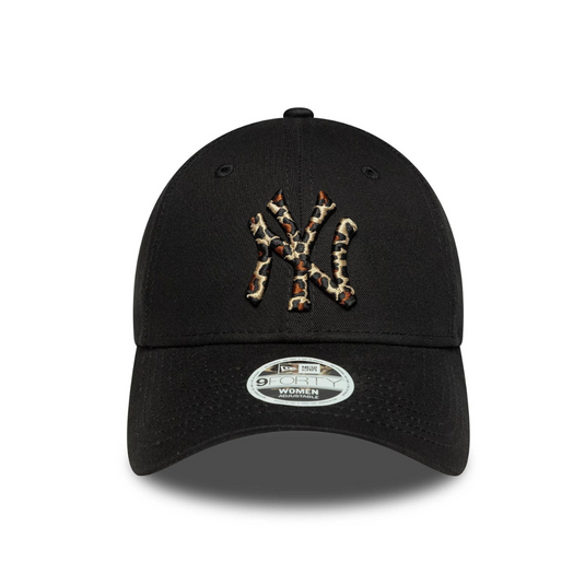 Gorra New York Yankees MLB Leopard Infill 9FORTY Mujer Negra