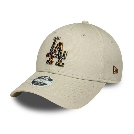 Gorra LA Dodgers MLB Leopard Infill 9FORTY Mujer Crema