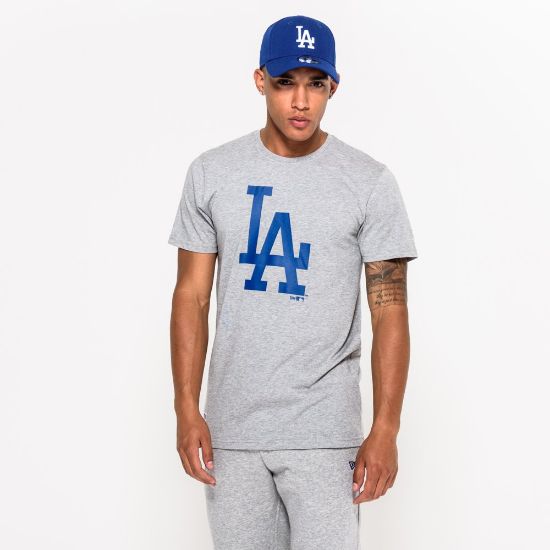 Imagen de Camiseta LA Dodgers Team Logo, Gris 