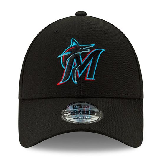 Imagen de Gorra New Era Miami Marlins 9Forty, Negro