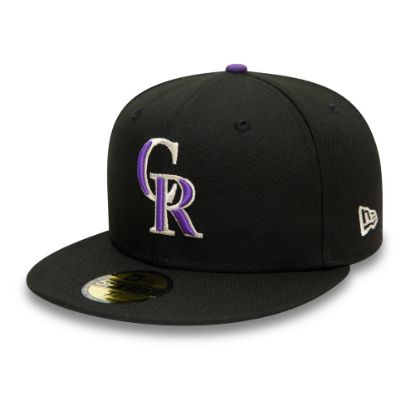 Picture of New Era Colorado Rockies Authentic On Field Black 59FIFTY Cap