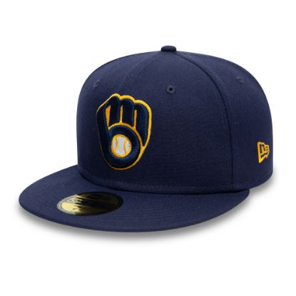 Picture of Milwaukee Brewers AC Perf Navy 59FIFTY Cap