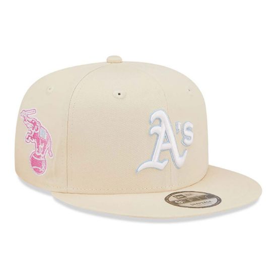 Imagen de Gorra New Era Oakland Athletics Pastel Patch 9FIFTY Snapback Beige