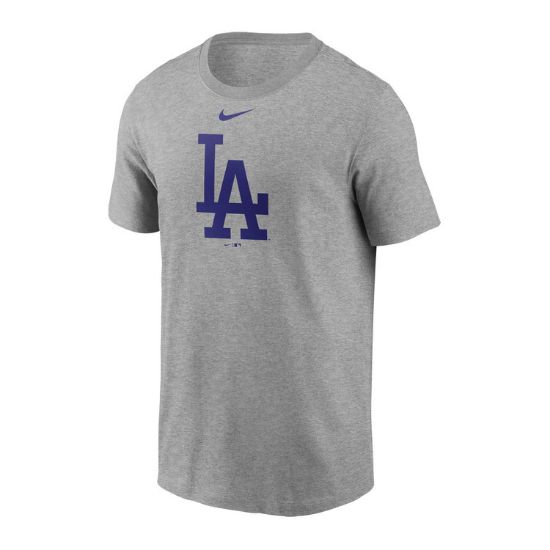 Picture of Camisa / Camiseta Los Angeles Dodgers Gray Large Logo T-Shirt by Nike
