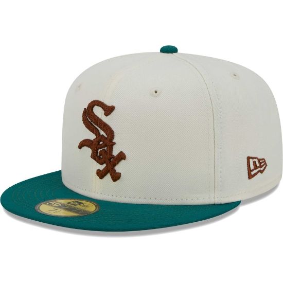 Picture of Gorra New Era Chicago White Sox White Cooperstown Collection Camp 59FIFTY Fitted Hat