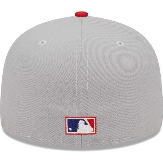Picture of Gorra Men's St. Louis Cardinals New Era Gray Retro Jersey Script 59FIFTY Fitted Hat