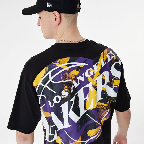 Imagen de Camiseta New Era LA Lakers NBA Large Infill Oversized
