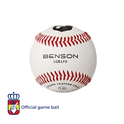 Imagen de Pelota Benson LGB1FS Flat Seam 9 inch (Official RFEBS Baseball)
