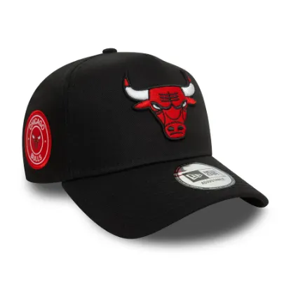 Imagen de Gorra New Era Chicago Bulls Patch 9FORTY E-Frame Negro