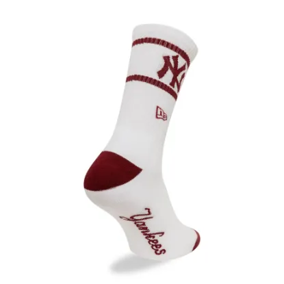 Imagen de Calcetines New Era New York Yankees MLB Seasonal Blanco y Rojo (1 par) 