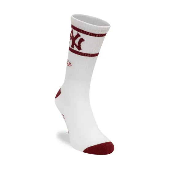 Imagen de Calcetines New Era New York Yankees MLB Seasonal Blanco y Rojo (1 par) 