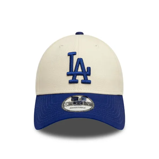 Imagen de Gorra New Era LA Dodgers Colour Block 9FORTY Crema