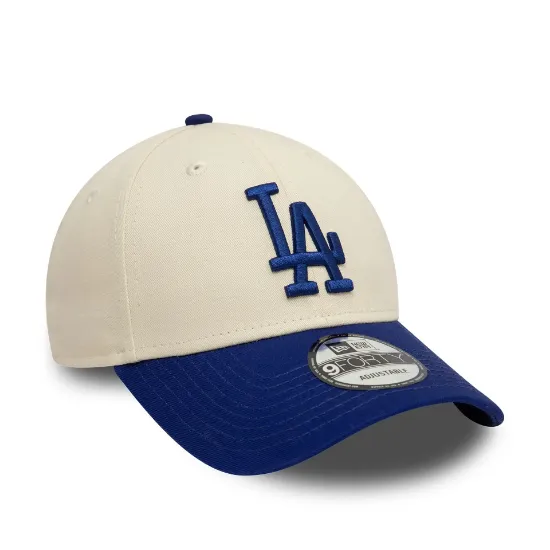 Imagen de Gorra New Era LA Dodgers Colour Block 9FORTY Crema