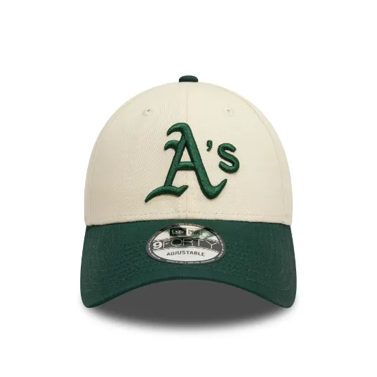 Imagen de Gorra New Era Oakland Athletics Colour Block 9FORTY Crema