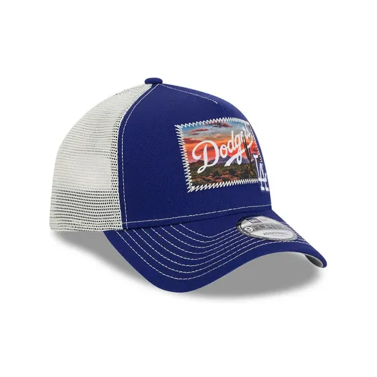 Imagen de Gorra New Era  LA Dodgers Spring Training Fan Pack 2025 9FORTY A-Frame Azul