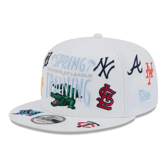 Imagen de Gorra Grapefruit League Spring Training Fan Pack 2025 All Over Print 9FIFTY Blanco Talla OSFM