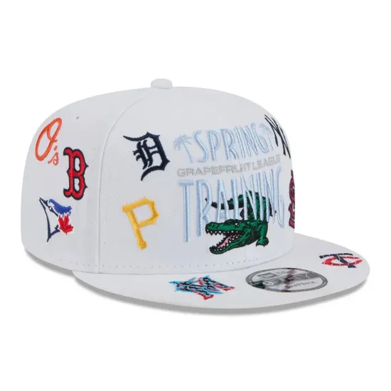 Imagen de Gorra Grapefruit League Spring Training Fan Pack 2025 All Over Print 9FIFTY Blanco Talla OSFM