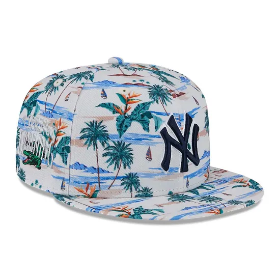 Imagen de Gorra New York Yankees Spring Training Fan Pack 2025 All Over Print 9FIFTY Blanco Talla OSFM