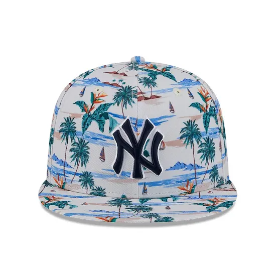 Imagen de Gorra New York Yankees Spring Training Fan Pack 2025 All Over Print 9FIFTY Blanco Talla OSFM