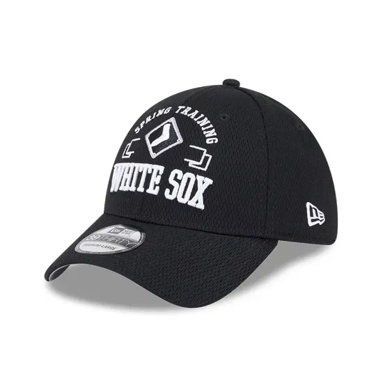 Imagen de Gorra Chicago White Sox Spring Training Fan Pack 2025 39THIRTY Stretch Fit Negro