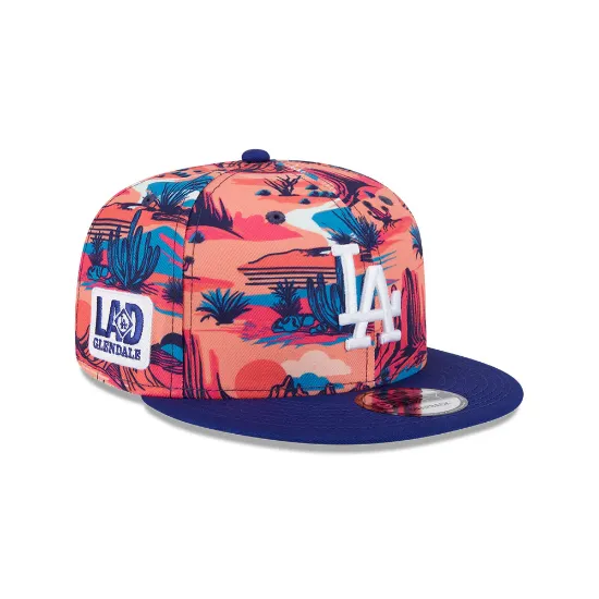 Imagen de Gorra Los Angeles Dodgers MLB Spring Training Fan Pack 2025 Print 9FIFTY Snapback Talla OSFM