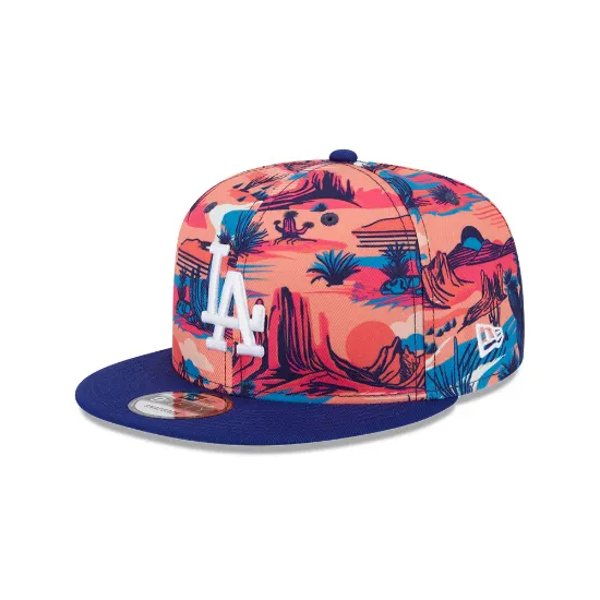 Imagen de Gorra Los Angeles Dodgers MLB Spring Training Fan Pack 2025 Print 9FIFTY Snapback Talla OSFM