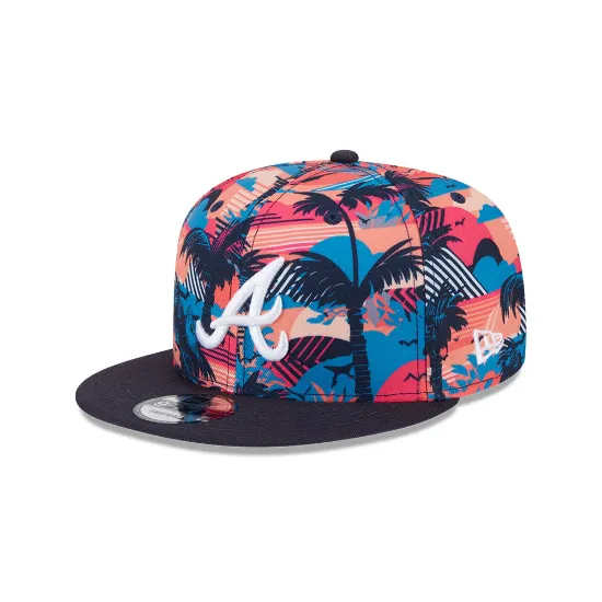 Imagen de Gorra Atlanta Braves MLB Spring Training Fan Pack 2025 Print 9FIFTY Snapback Talla OSFM