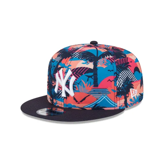 Imagen de Gorra New York Yankees MLB Spring Training Fan Pack 2025 Print 9FIFTY Snapback Talla OSFM