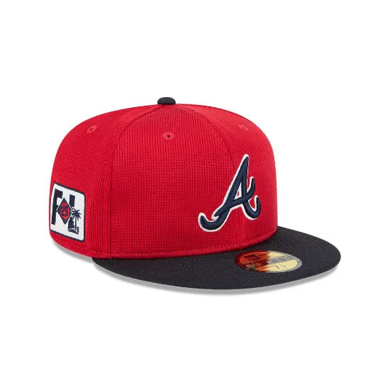 Imagen de Gorra New Era Atlanta Braves MLB Spring Training 2025 59FIFTY Cerrada