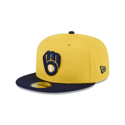 Imagen de Gorra New Era Milwaukee Brewers MLB Spring Training 2025 59FIFTY Cerrada