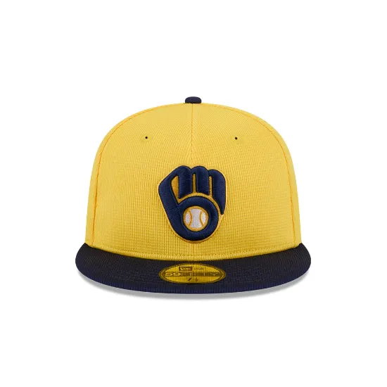 Imagen de Gorra New Era Milwaukee Brewers MLB Spring Training 2025 59FIFTY Cerrada