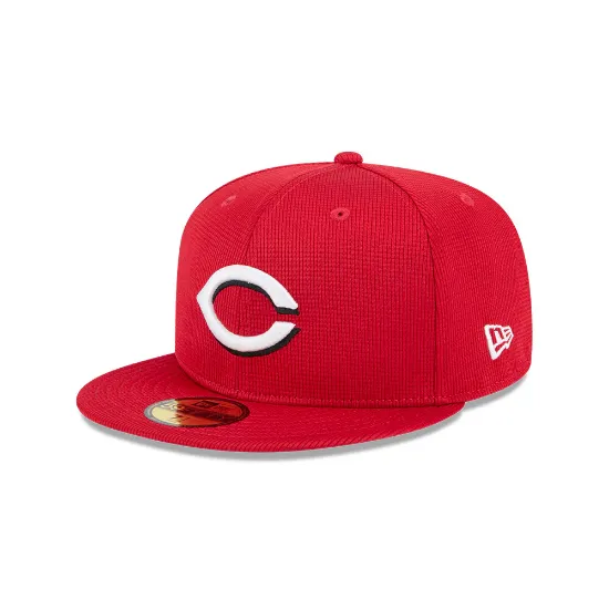 Imagen de Gorra New Era Cincinnati Reds MLB Spring Training 2025 59FIFTY Cerrada