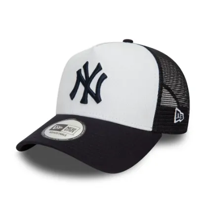Imagen de Gorra Equipo de los Yankees de Nueva York Color Blanco Gorra de Camionero A-Frame