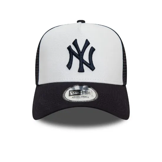 Imagen de Gorra Equipo de los Yankees de Nueva York Color Blanco Gorra de Camionero A-Frame