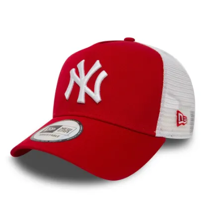 Imagen de Gorra New Era New York Yankees Clean Rojo E-Frame Trucker